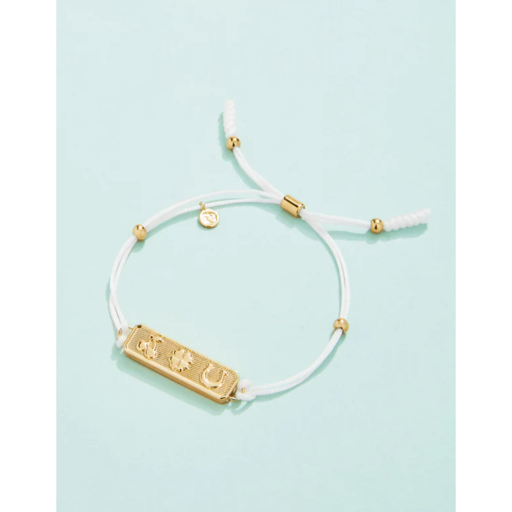 Spartina Pickleball Smash Slide Bracelet - White