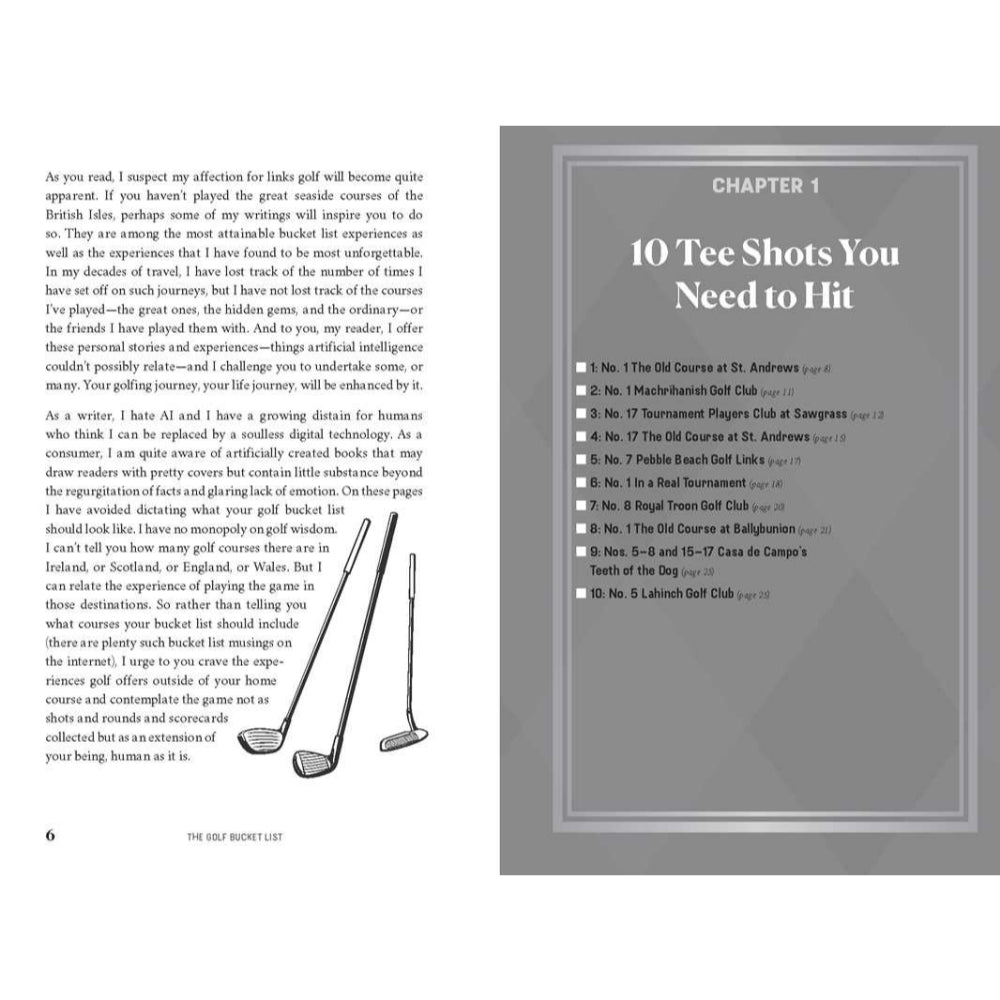 Golf Bucket List By Jeffrey Thoreson