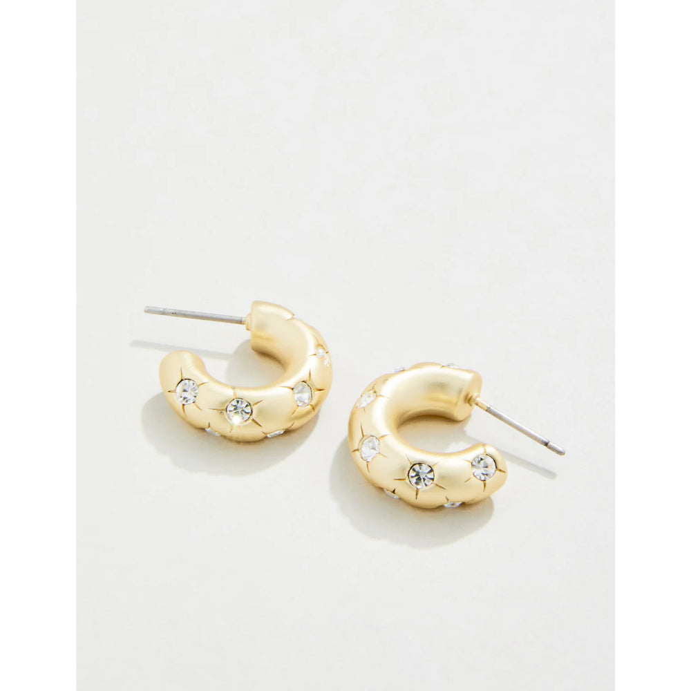 Posy Party Earrings Crystal - Spartina