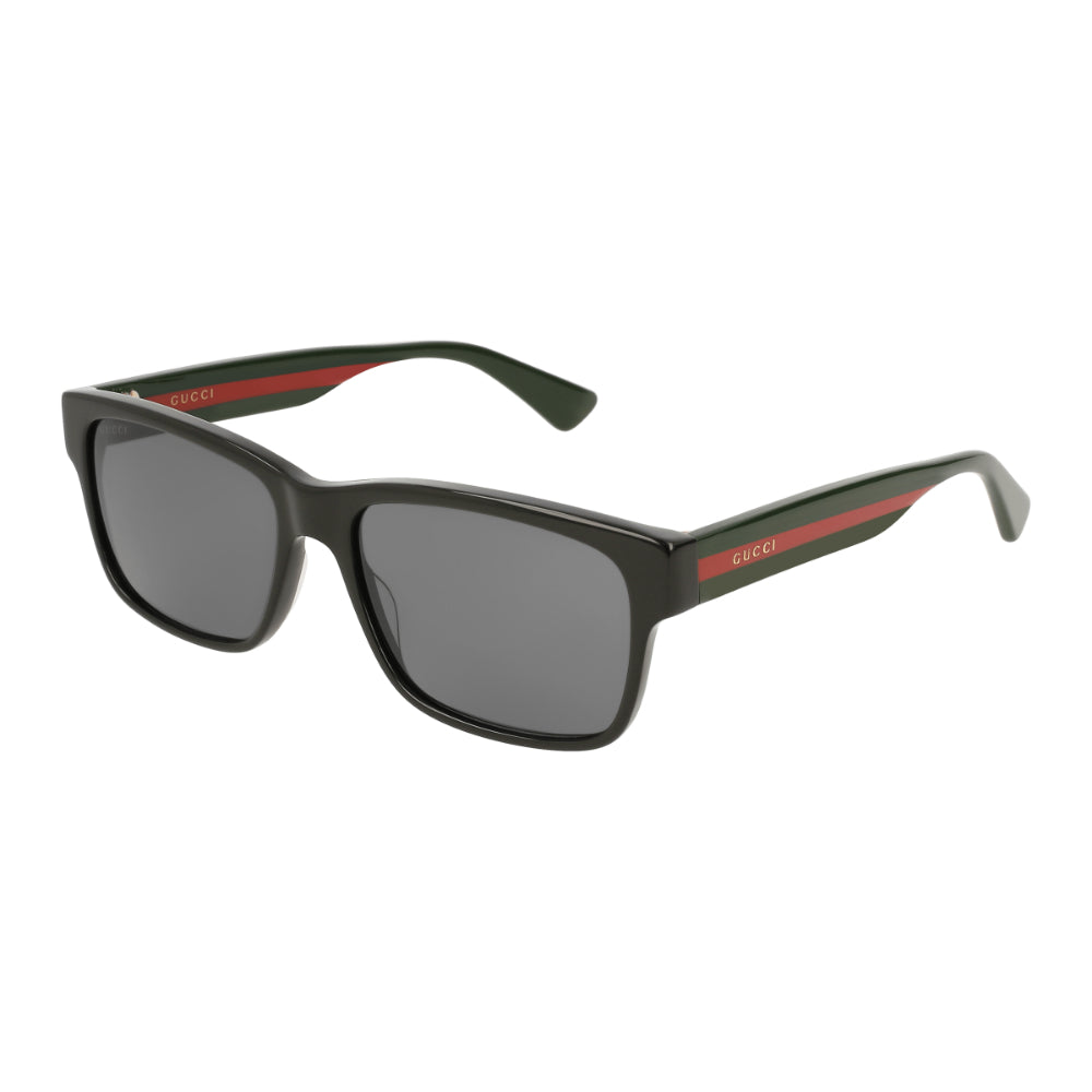 Gucci GG0340S Men's Sunglasses - Black and Green