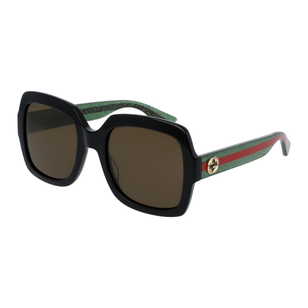 Gucci GG0036SN Women's Sunglasses - Black and Green