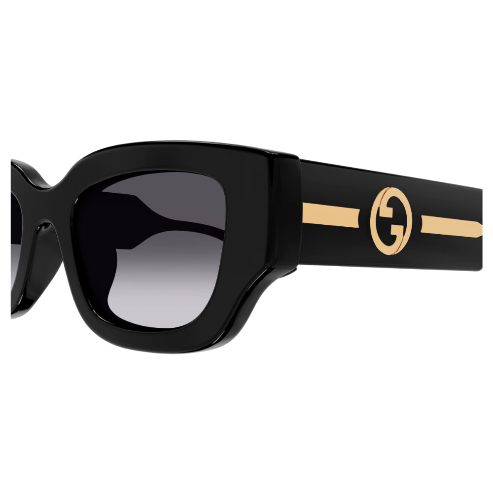 Gucci GG1558SK Women's Sunglasses - Black and Gold