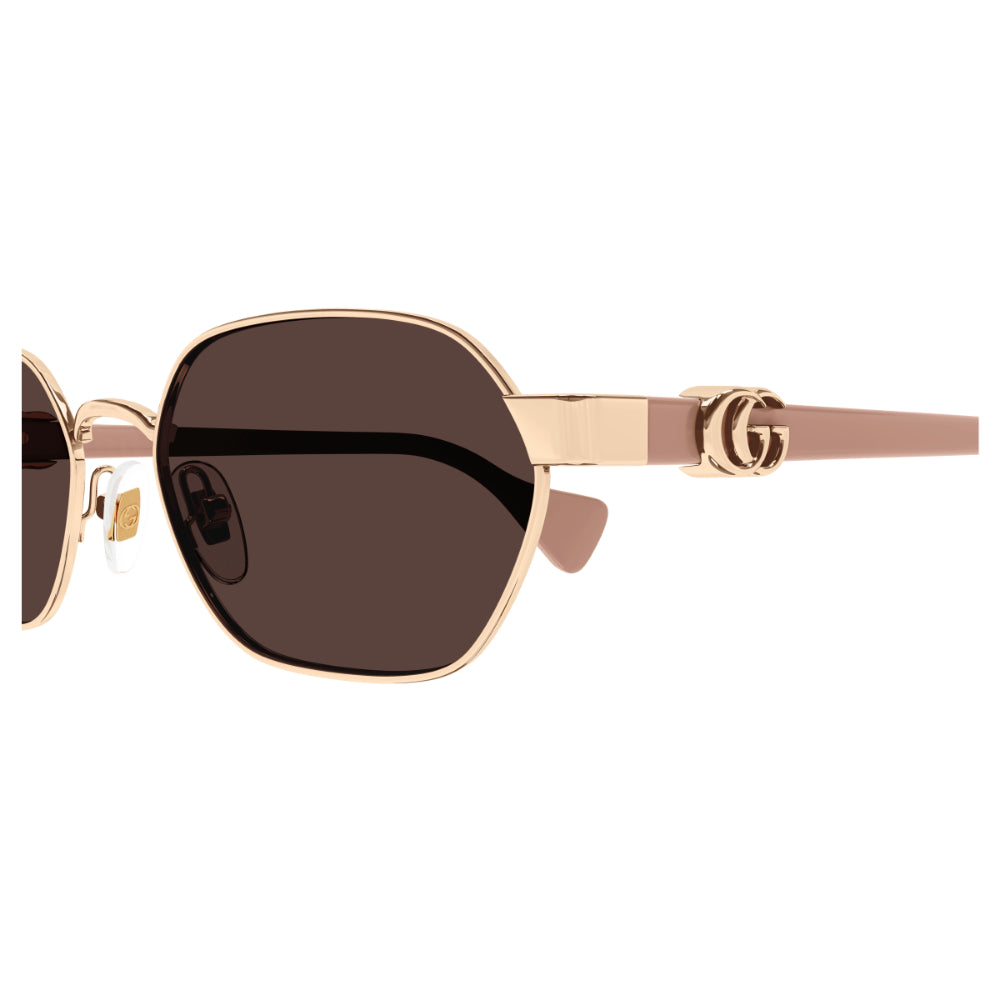 Gucci GG1593S Women's Sunglasses - Gold and Pink