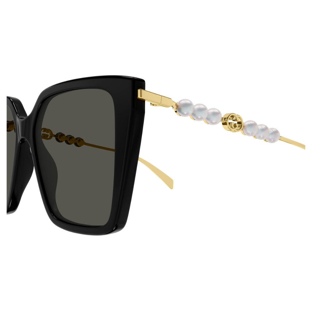 Gucci GG1967S Women's Sunglasses - Black & Gold