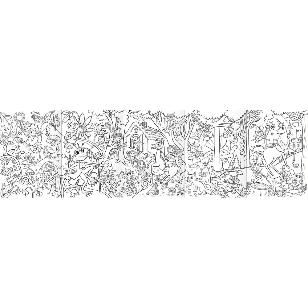 Eeboo Magical Creature Color Pencil Mini Mural