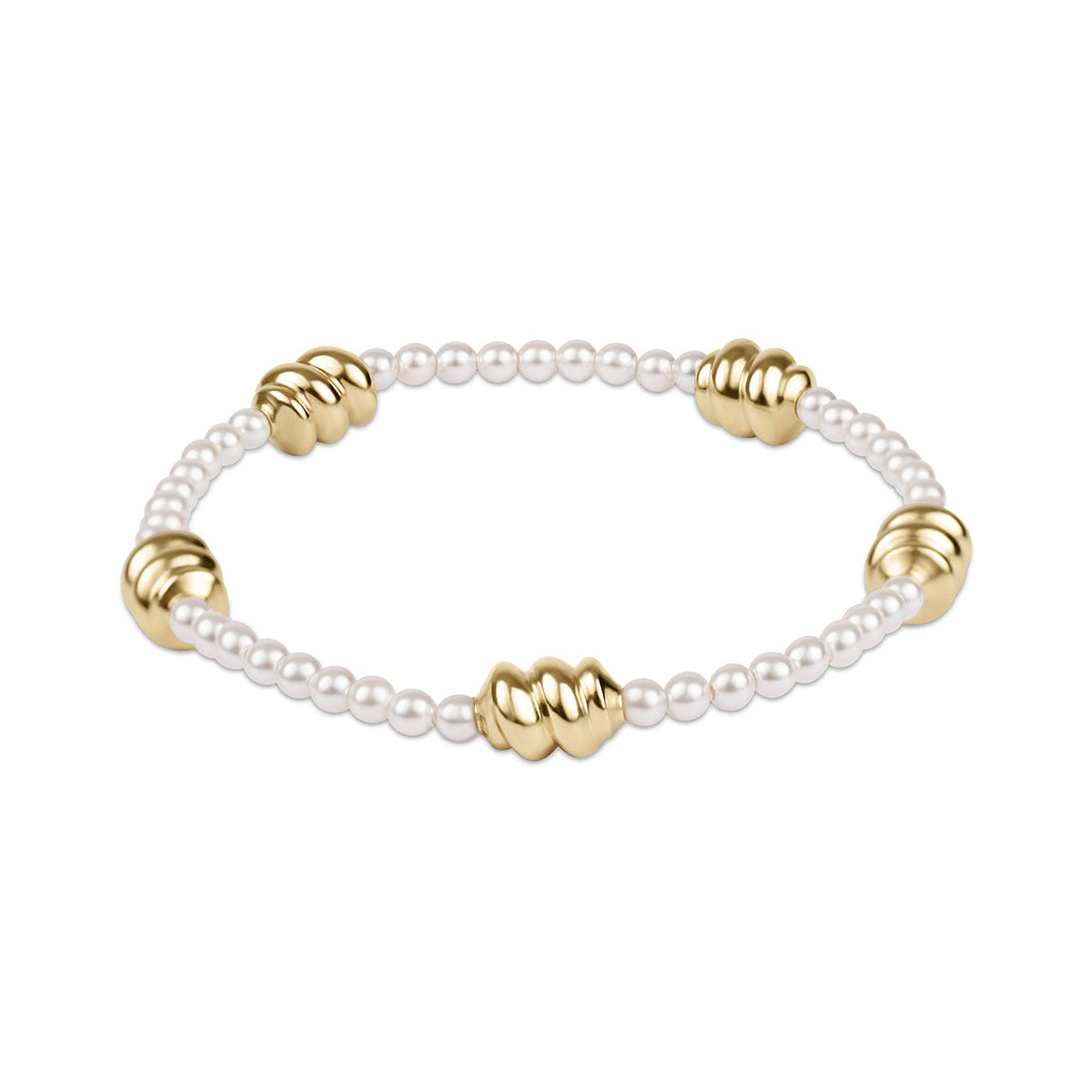 enewton 6.25" Admire Gold 3mm Pearl Bracelet