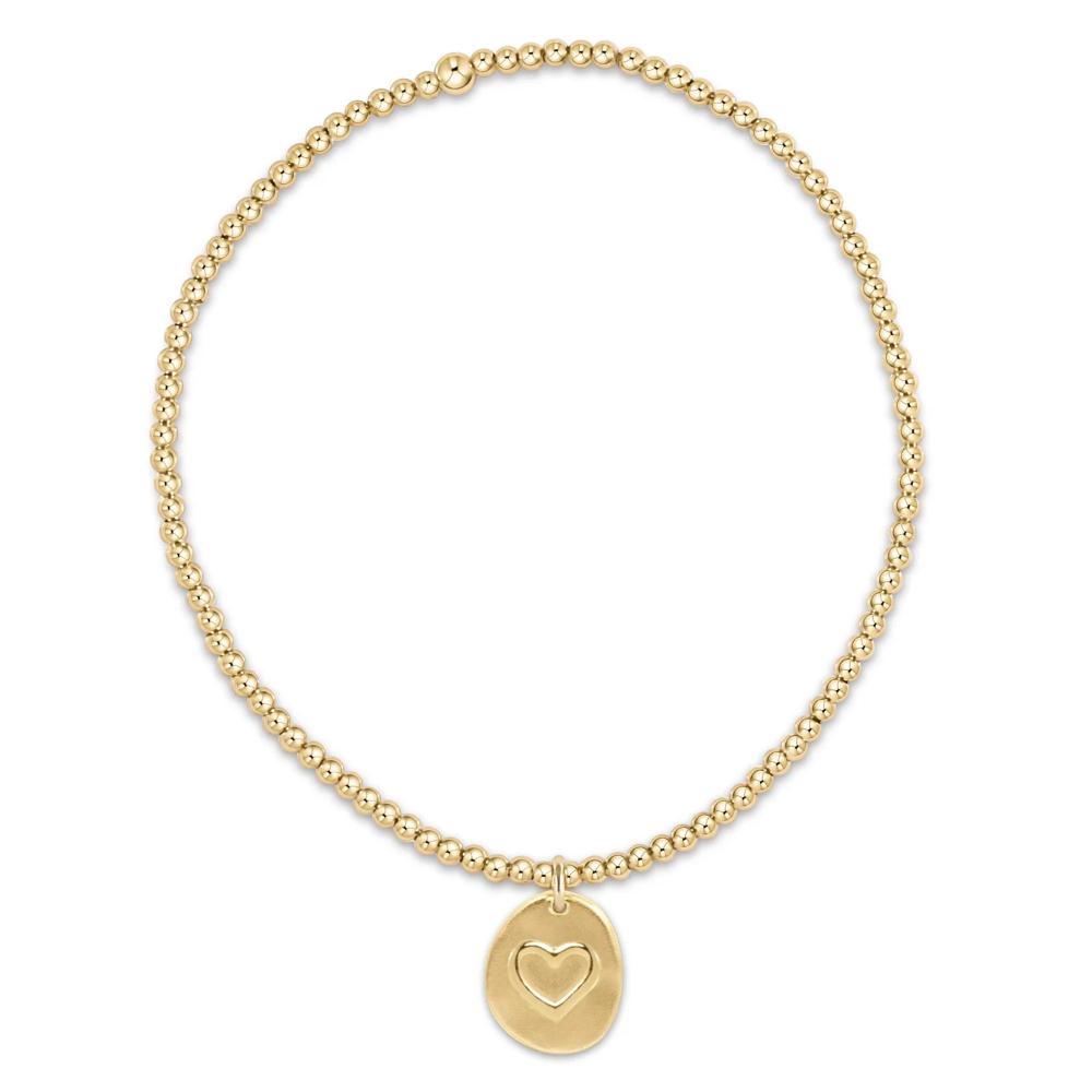 enewton 7.25" Extends Classic Gold 2mm Bracelet - Inspire Love Small Gold Disc