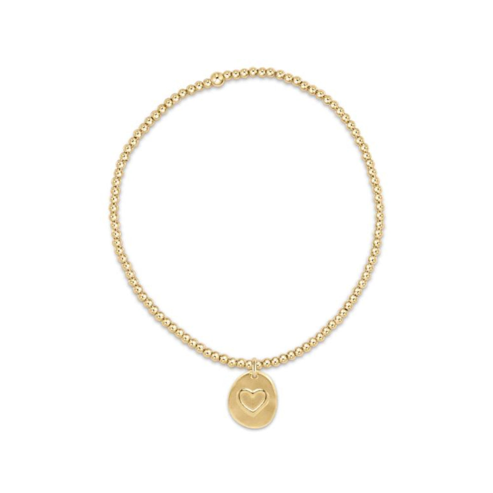 enewton 6.25" Classic Gold 2mm Bracelet - Inspire Love Small Gold Disc