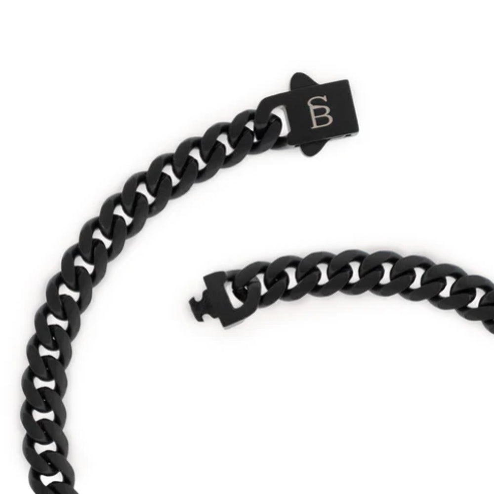 Steel & Barnett Men's Black Edition 5mm Stainless Steel Bracelet