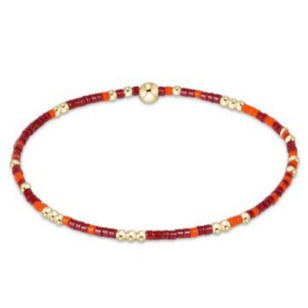 enewton 7.25" extends Gameday Hope Unwritten Bracelet - Bright Orange-Wine