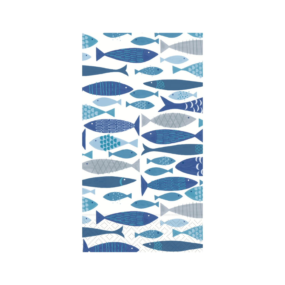 School of Fish Paper Guest Towels - Pack of 20