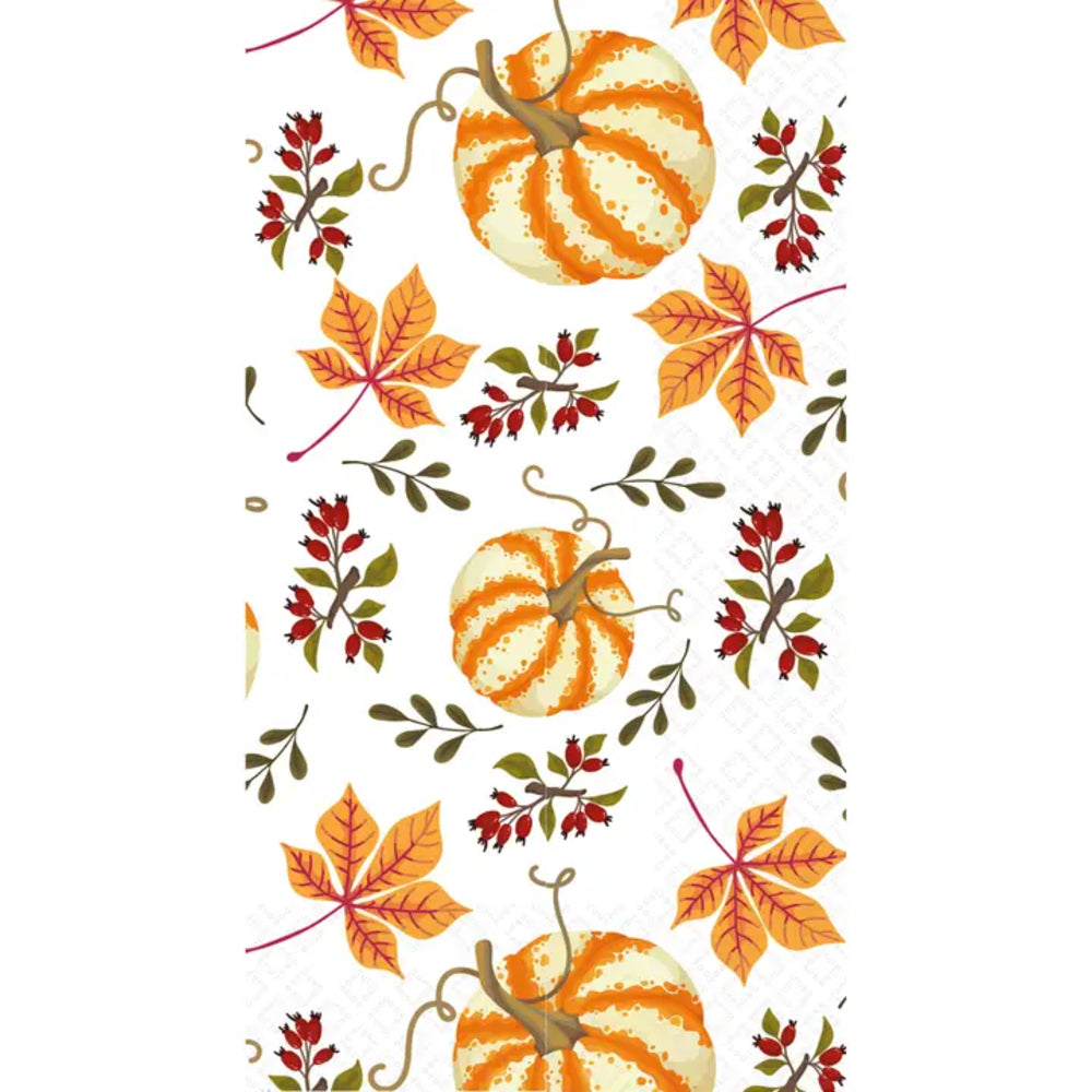 Boston International Scattered Pumpkins Paper Guest Towels - Pack of 16