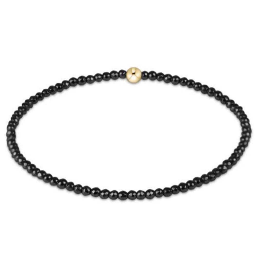 enewton 6.25" Faceted Hematite 2mm Bead Bracelet *RETIRED*