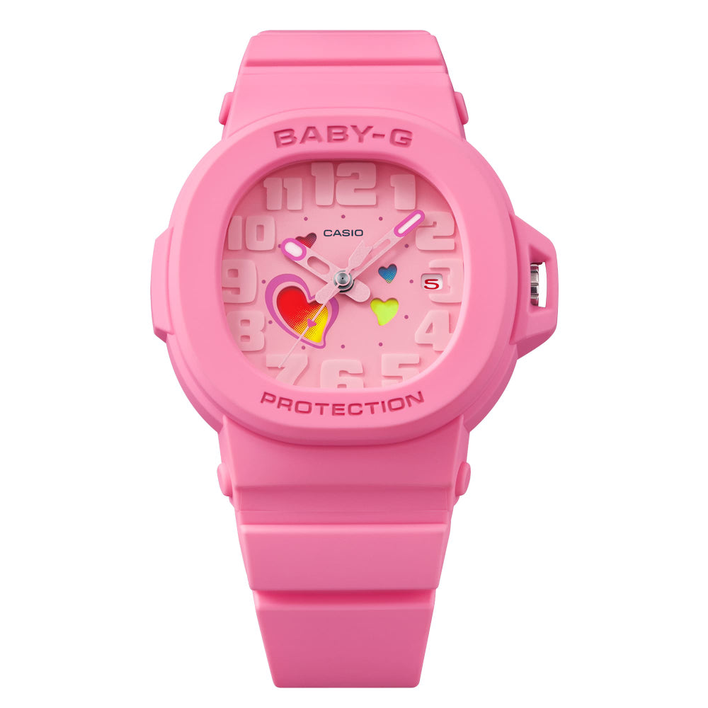 G-Shock BGA-10 Playful Hearts Series Pink Resin Watch