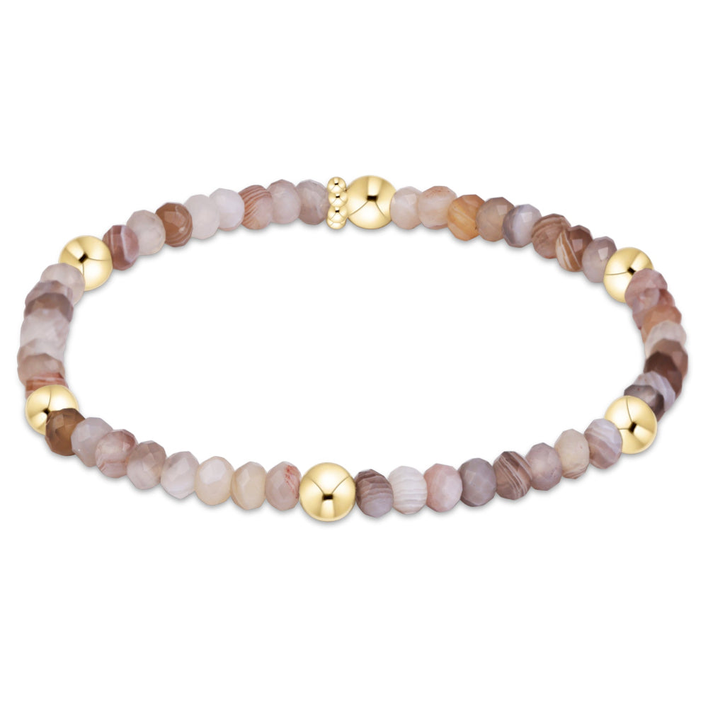 enewton 6.25" Presence Gemstone 4mm Bracelet - Botswana Agate