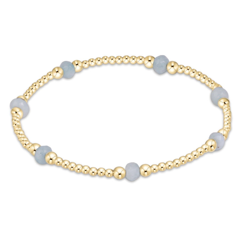 enewton 6.25" Purpose Gemstone 4mm Bracelet - Aquamarine