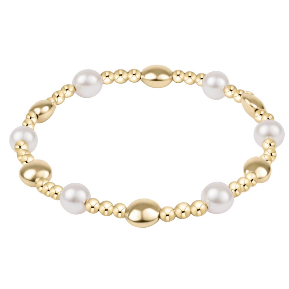 enewton 7.25" Extends Honesty Sincerity Pearl 6mm Bracelet