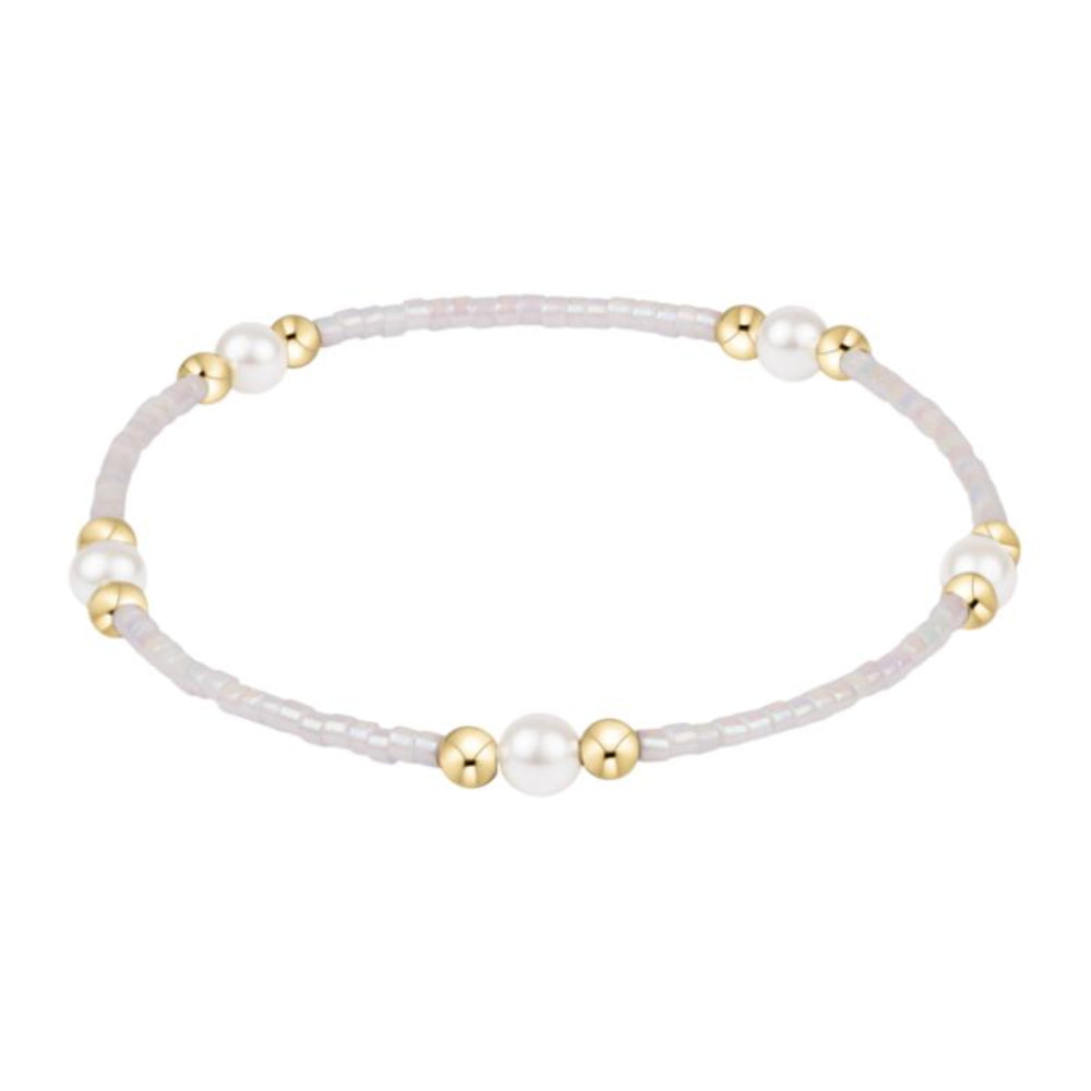 enewton 6.25" Hope Purpose Pearl Bracelet - Silky White