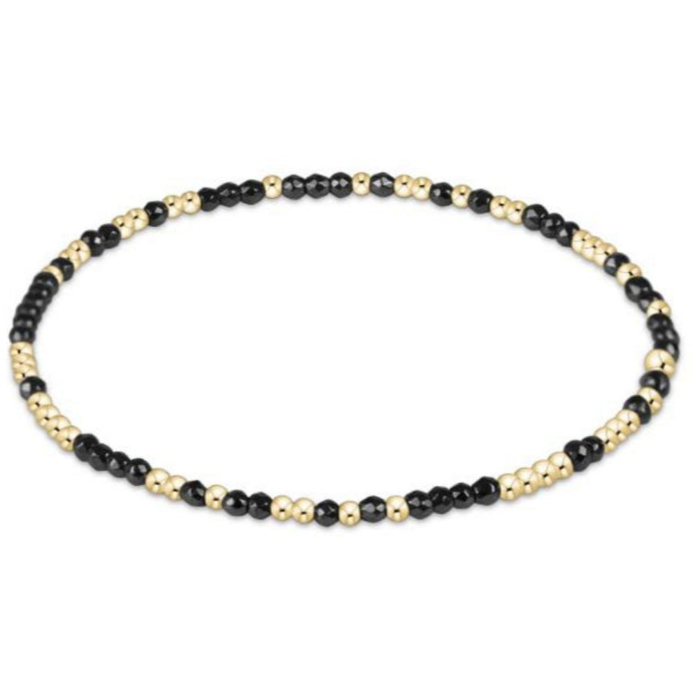 enewton 7.25" extends Hope Unwritten Faceted Hematite 2mm Bead Bracelet