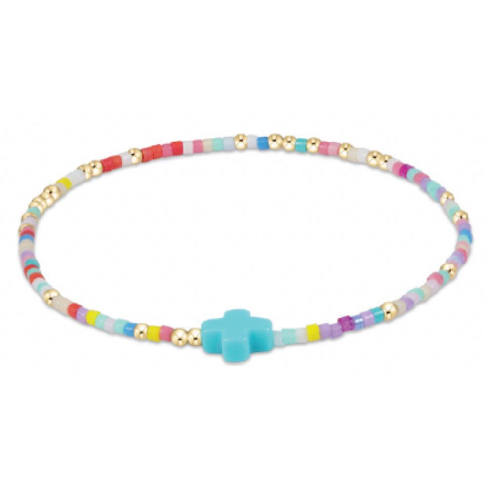 enewton 6.25" Hope Unwritten Signature Cross Bracelet - Hot Mess