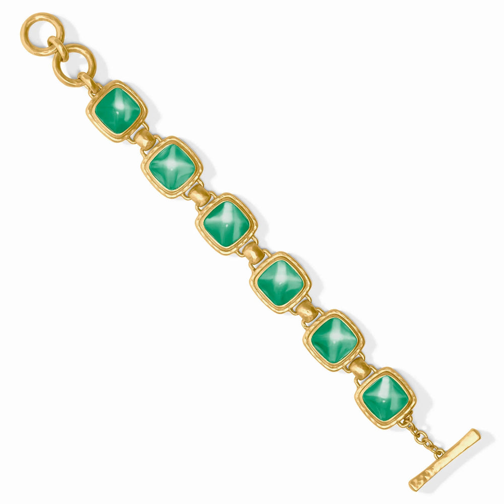 Julie Vos Sahara Stone Bracelet - Iridescent Emerald Green