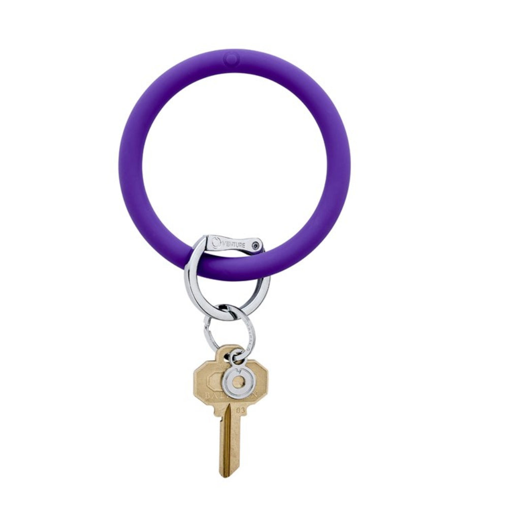 Oventure Silicone Big O Key Ring- Violet