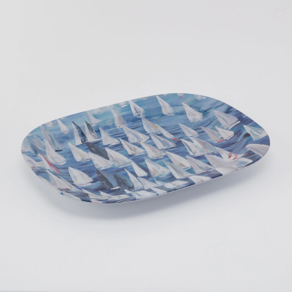 Kim Hovell Melamine Platter (Large) - Race Day