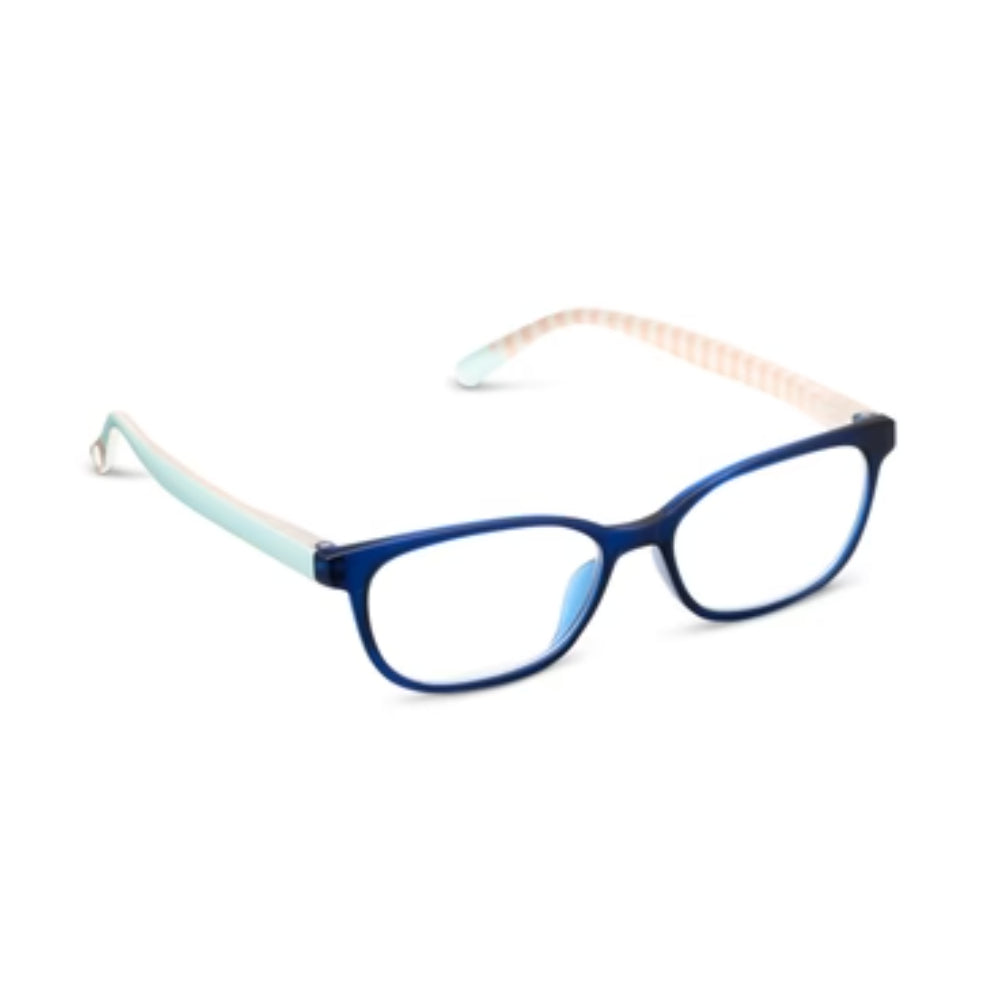 Peepers by PeeperSpecs Beach Read - Navy/Summer Stripe Reading Glasses