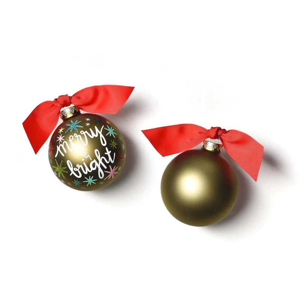 Coton Colors Merry and Bright Stars Glass Ornament