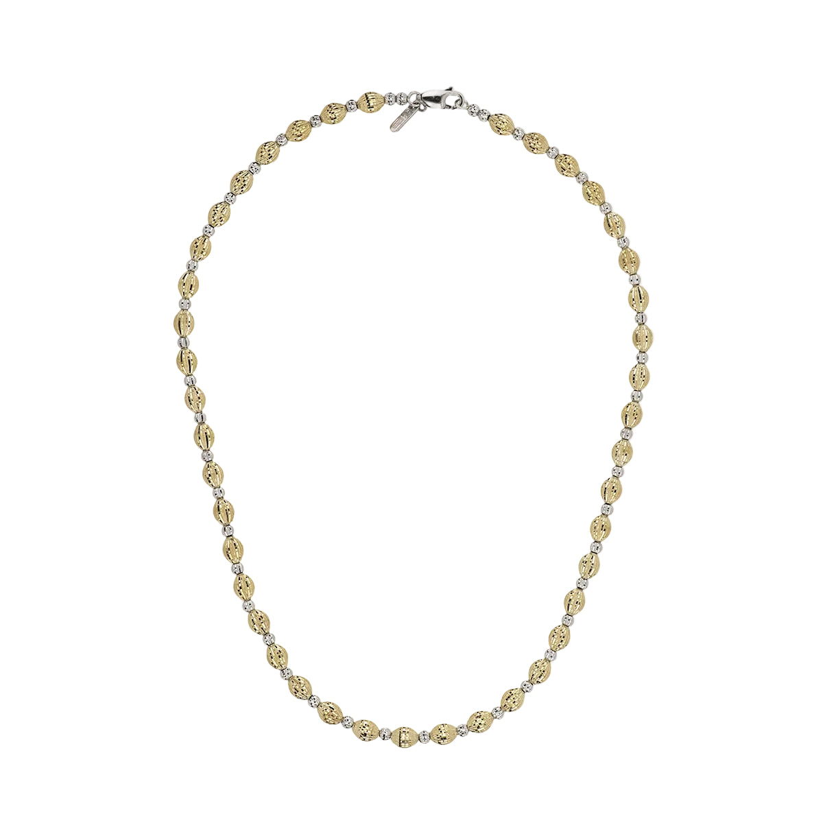 Desmos "Crystal Bloom" Two-Tone- 2 element Necklace 18"
