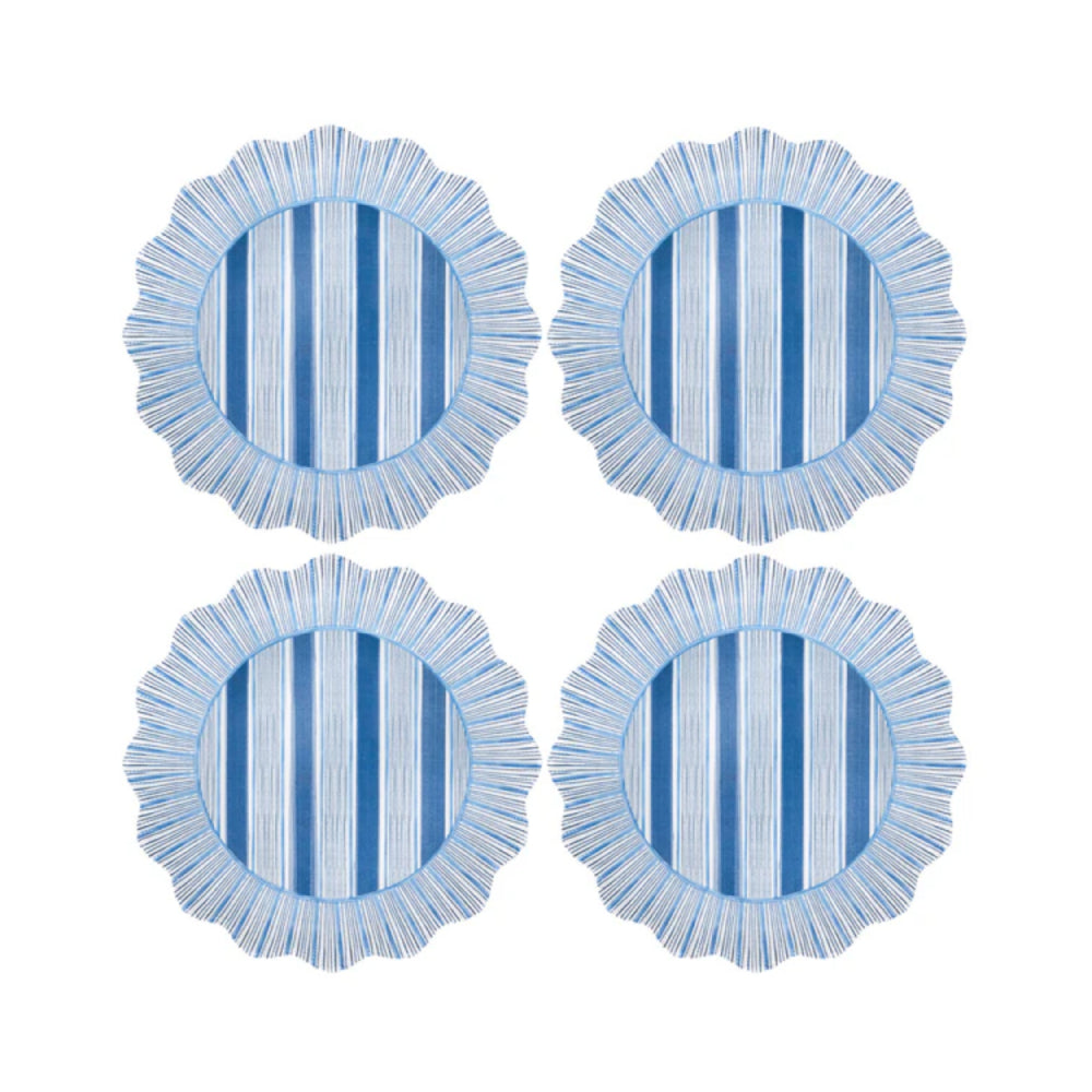 Juliska Cabana Stripe Melamine Salad Plate Assorted Set/4 - Multi main image 0