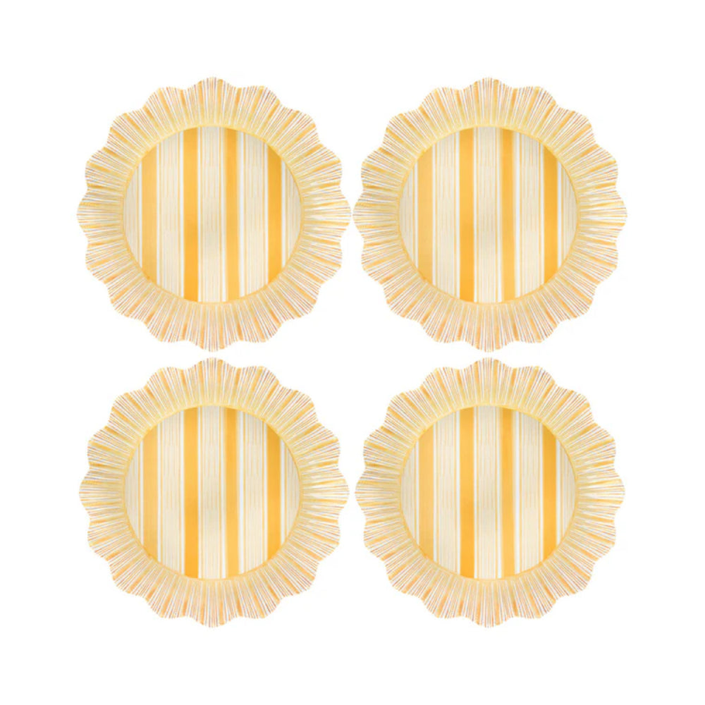 Juliska Cabana Stripe Melamine Salad Plate Assorted Set/4 - Multi main image 1
