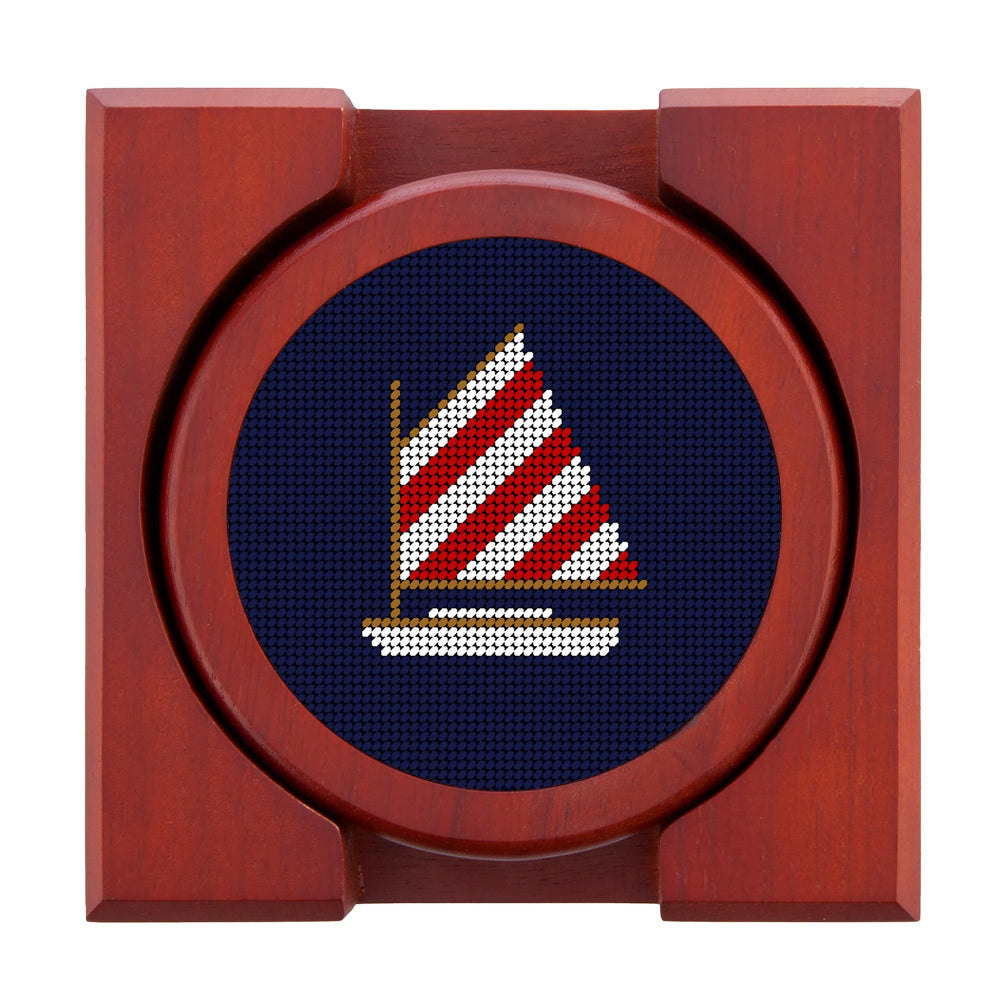 Smathers & Branson Rainbow Rainbow Fleet Coasters Set (Dark Navy)