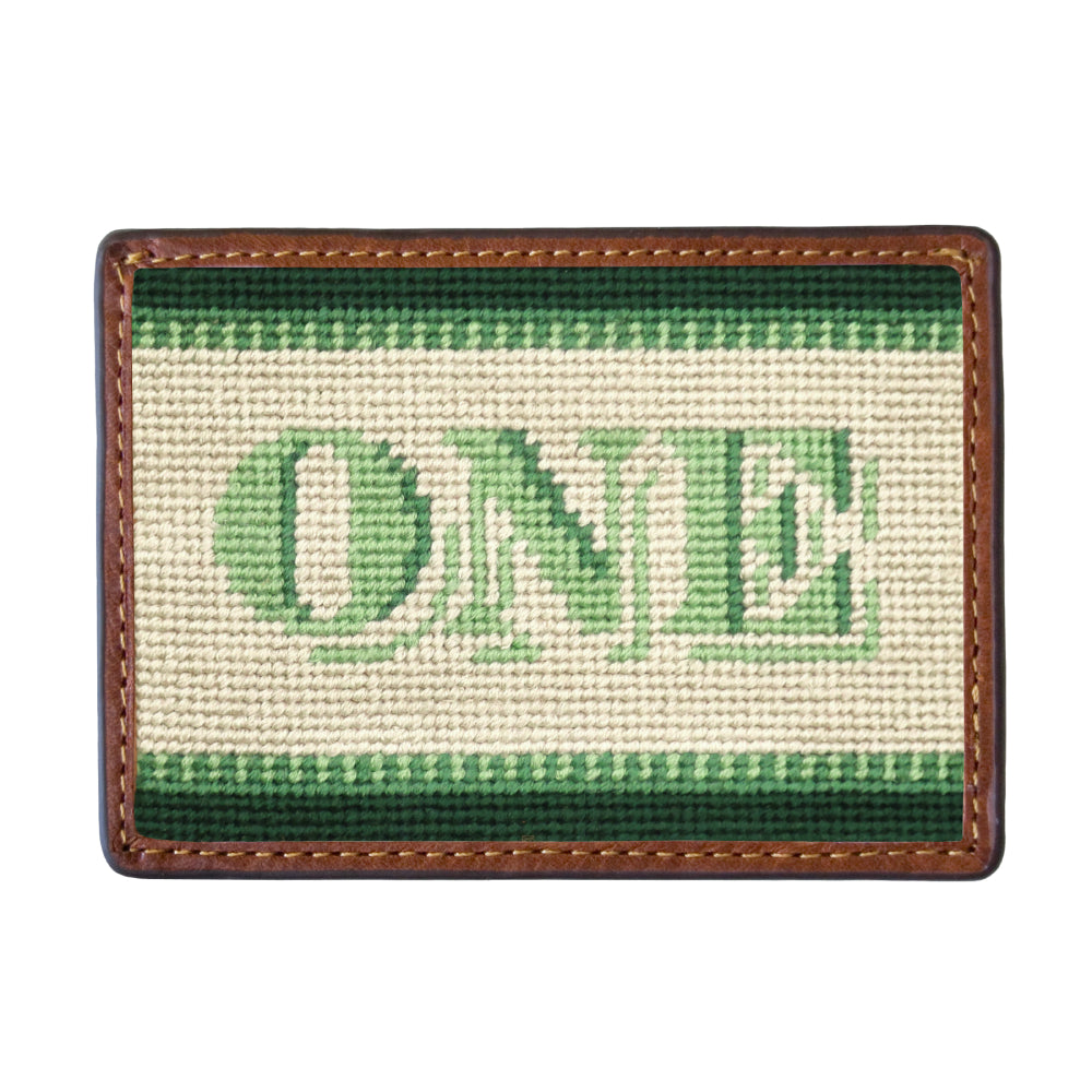 Smathers & Branson Dollar Bill Needlepoint Credit Card Wallet