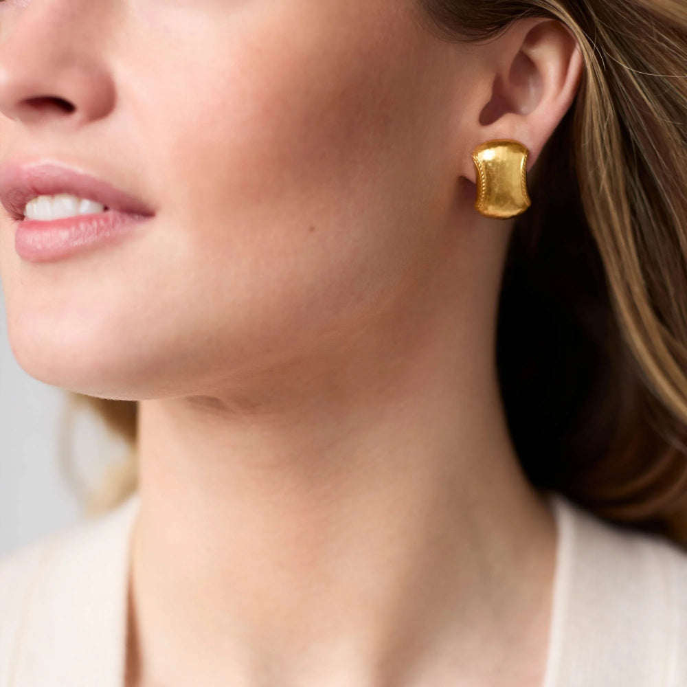 Julie Vos Gold Cannes Clip-on Earrings