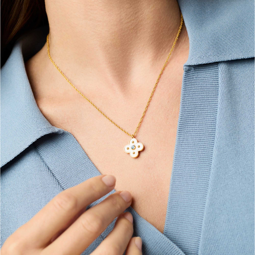 Julie Vos Colette Delicate Necklace - Champagne