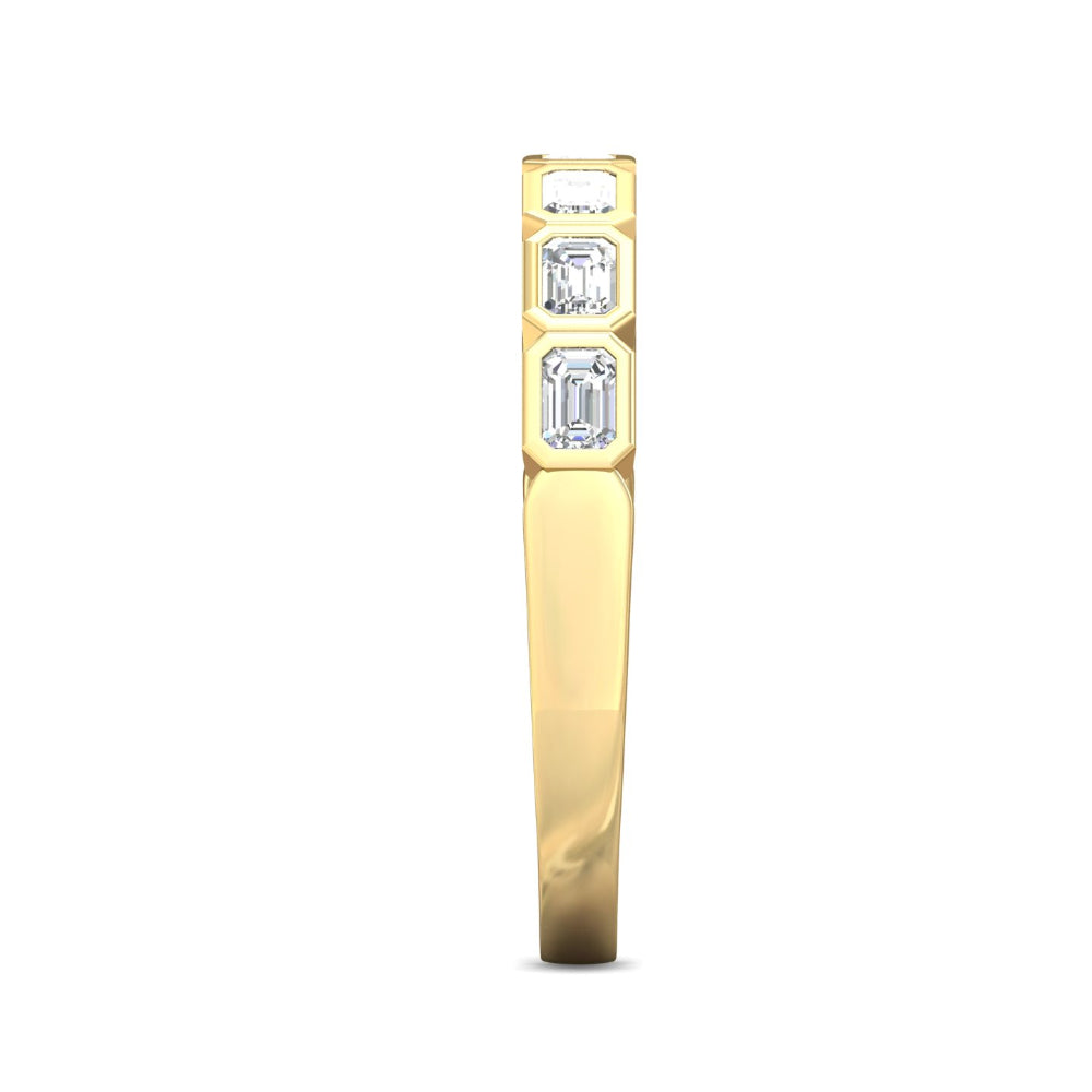 Martin Flyer Emerald-Cut Diamond Anniversary Band