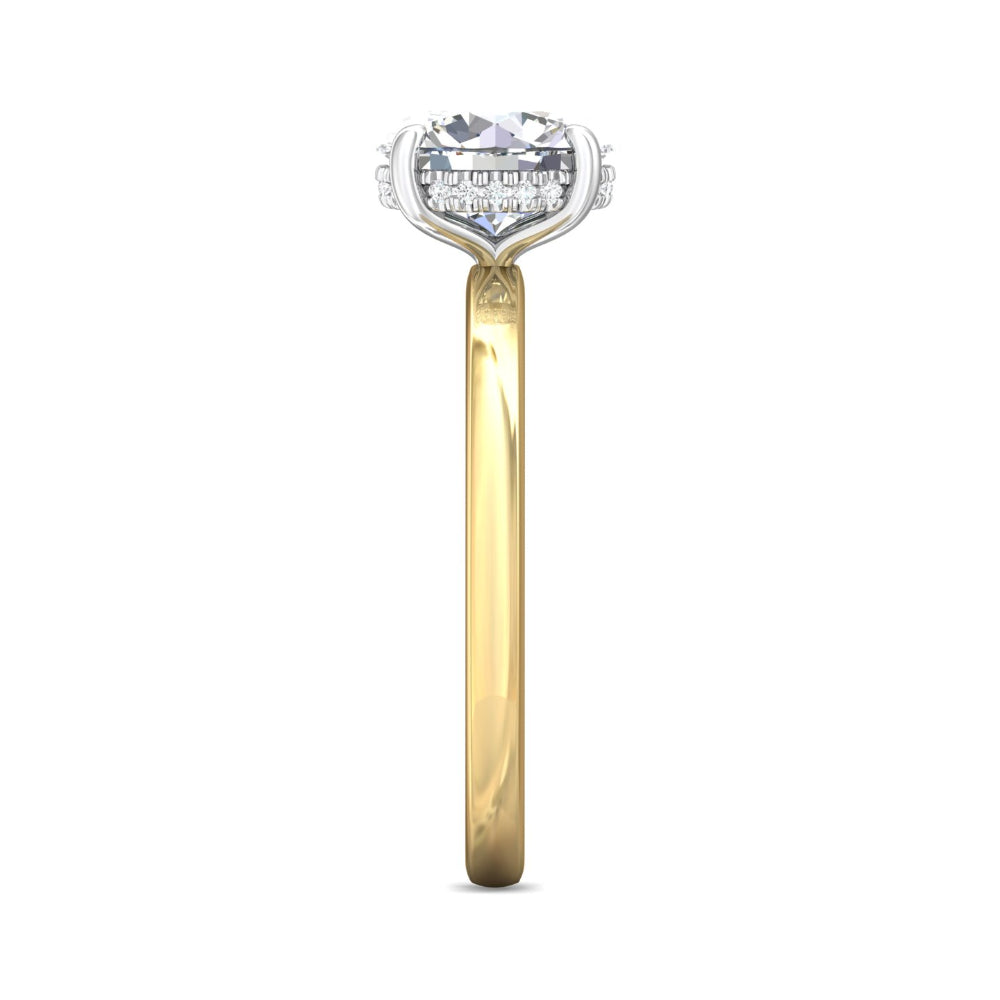 Martin Flyer 14k Two-Tone Soliatire Engagement Ring