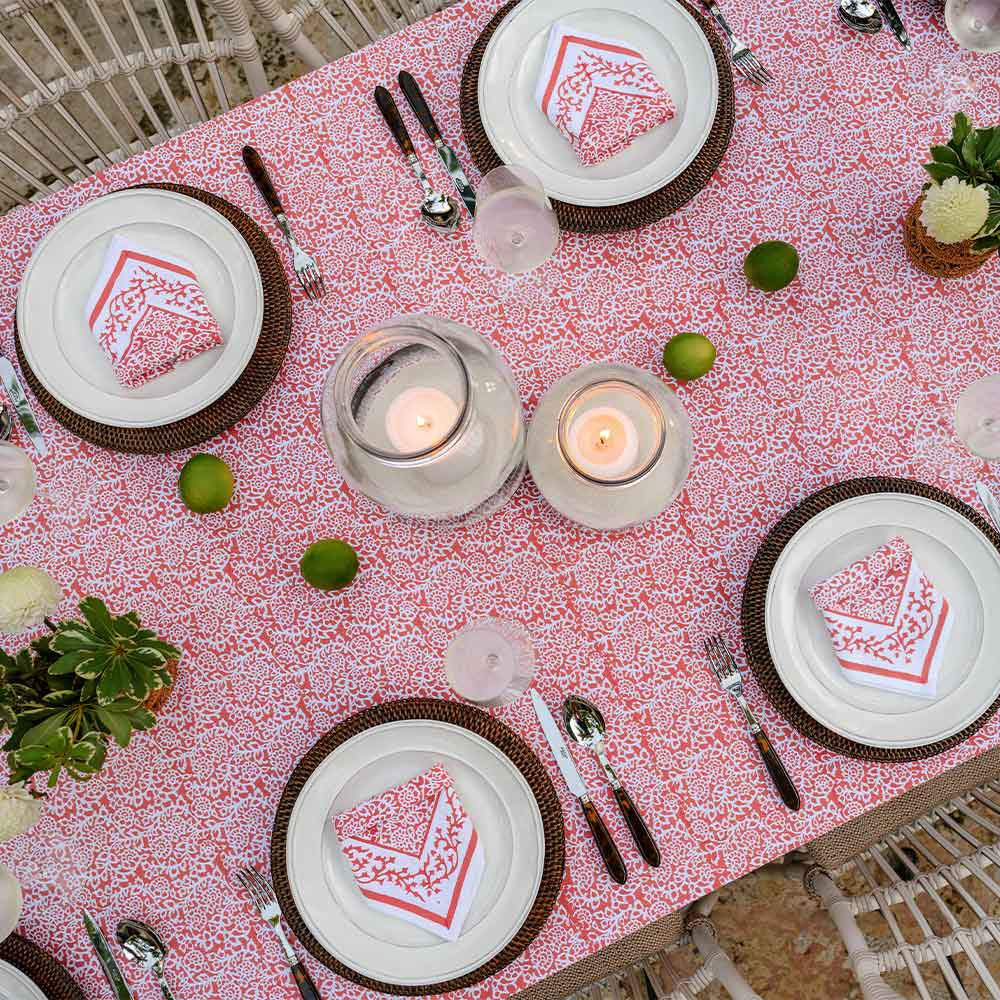 Pomegranate Tapestry Persimmon Napkin