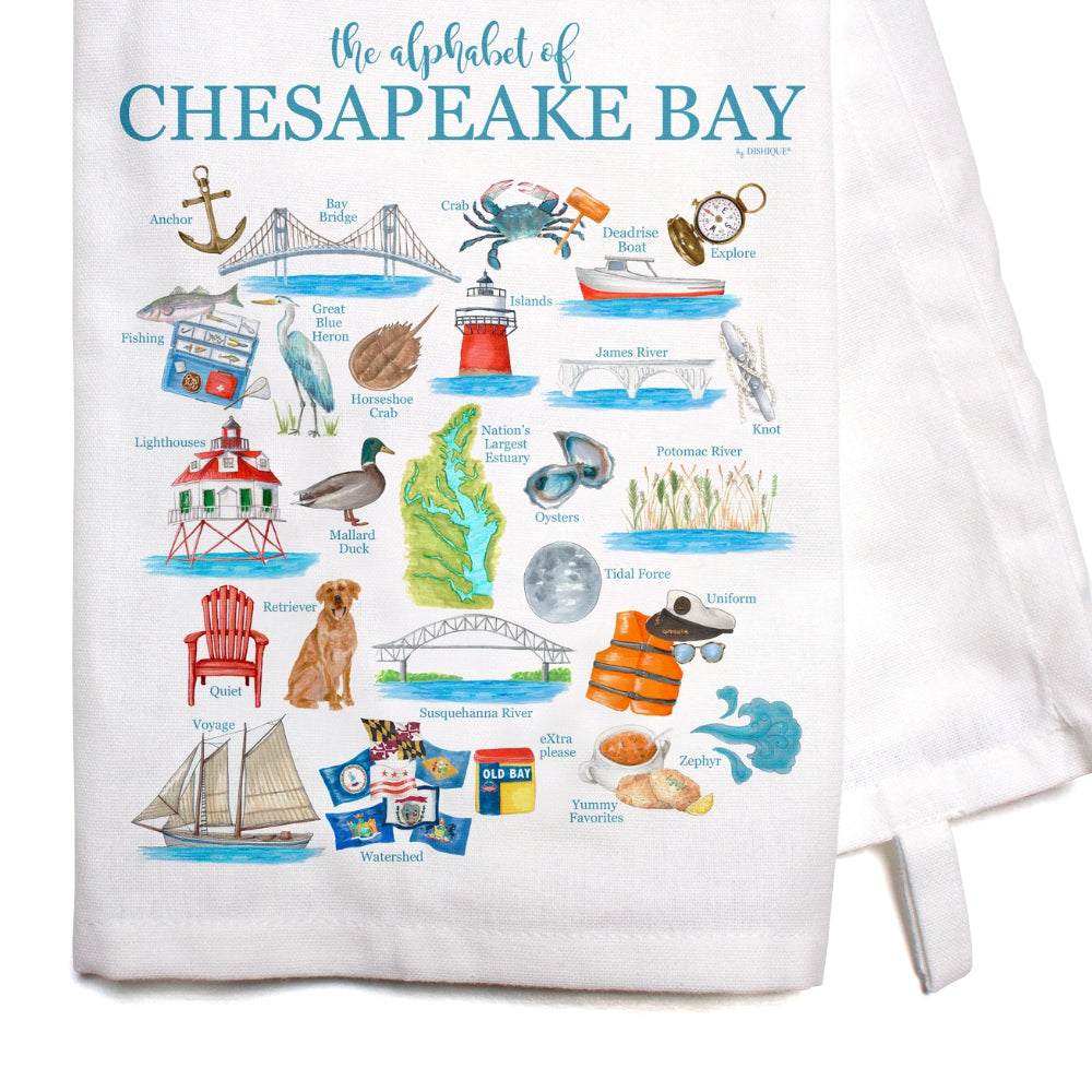 Dishique Chesapeake Bay Alphabet Bar Towel