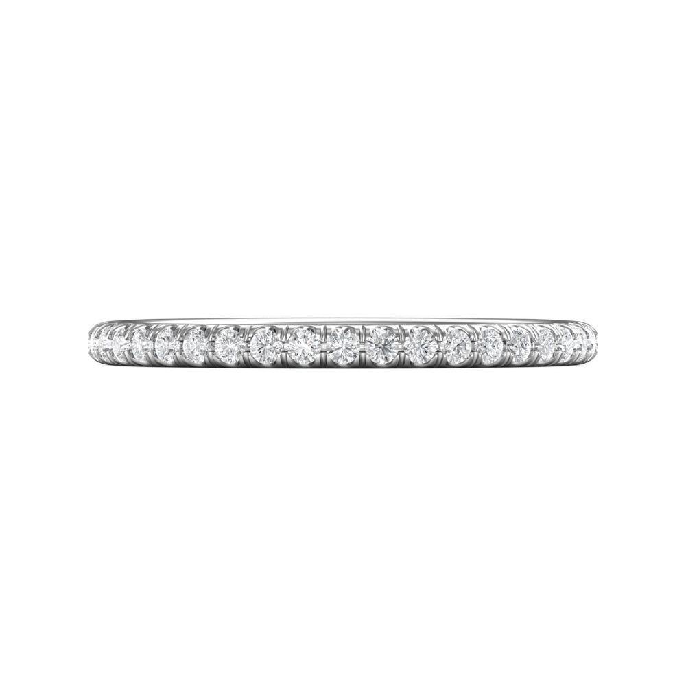 Martin Flyer Micropavé Eternity Wedding Band