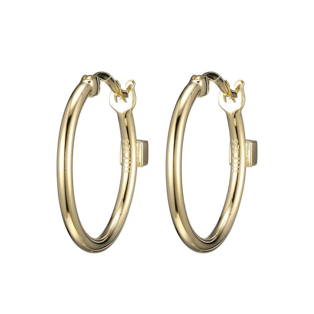 Elle Gold-Tone Hoop Earrings