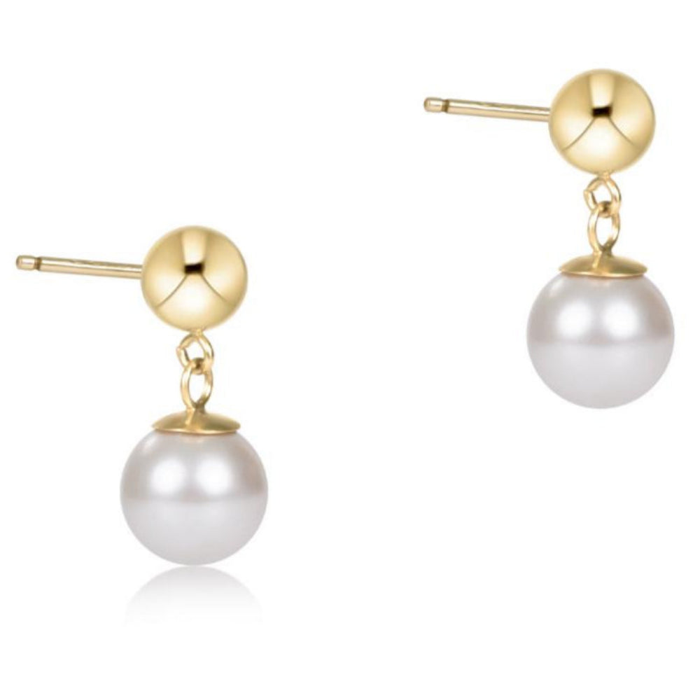 enewton Classic 8mm Ball Drop Stud - Pearl