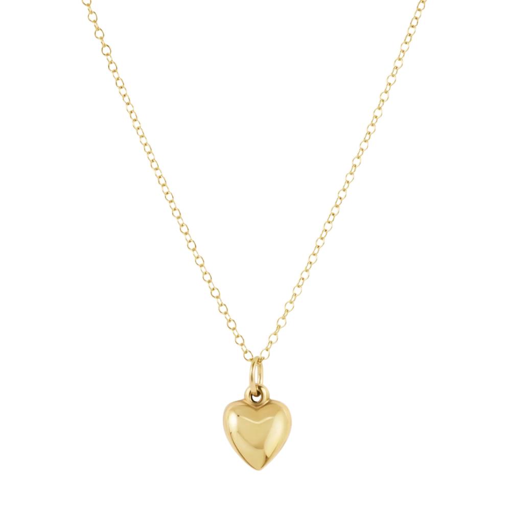 enewton egirl 14" Necklace Gold - Love Plush Small Gold Charm