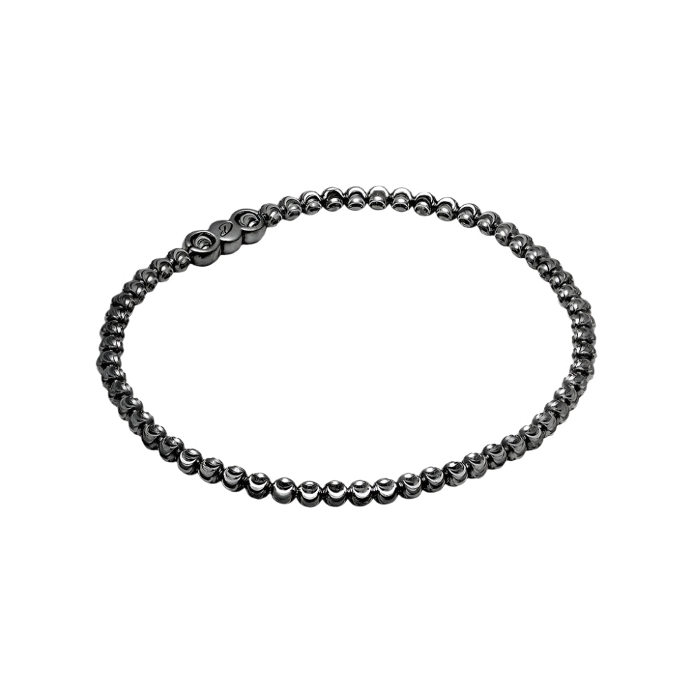 Desmos "Elastic Moon" Diamond-Cut Beaded Bracelet
