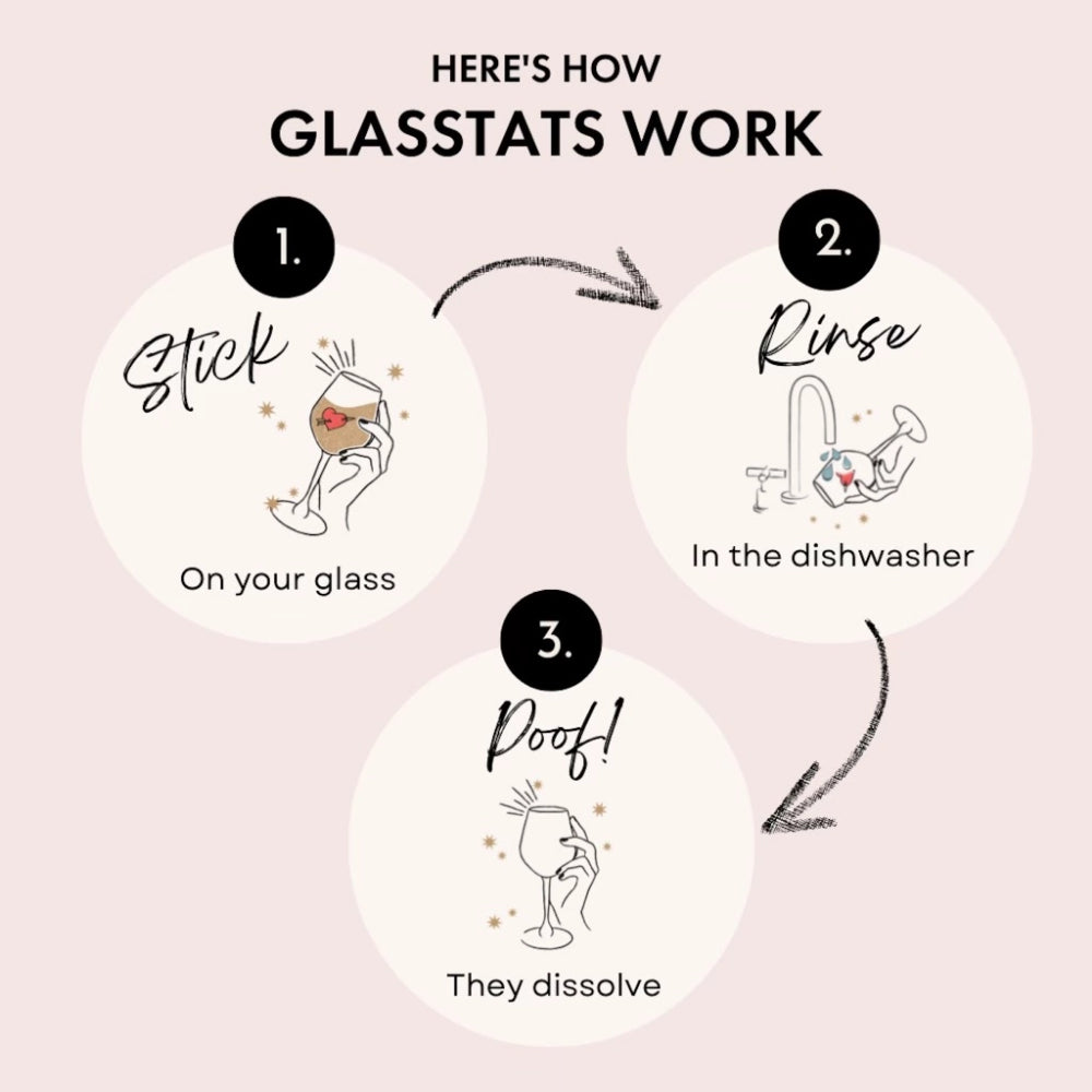 GlassTats Engagement Drink Markers