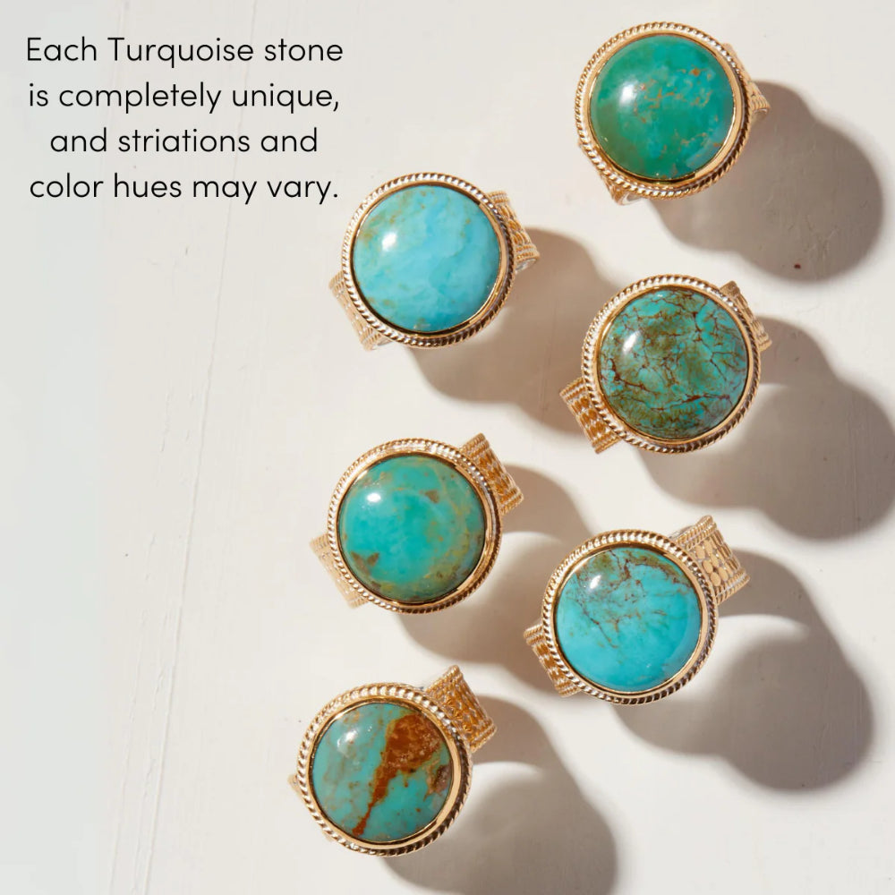 Anna Beck Large Way Turquoise Pendant Necklace