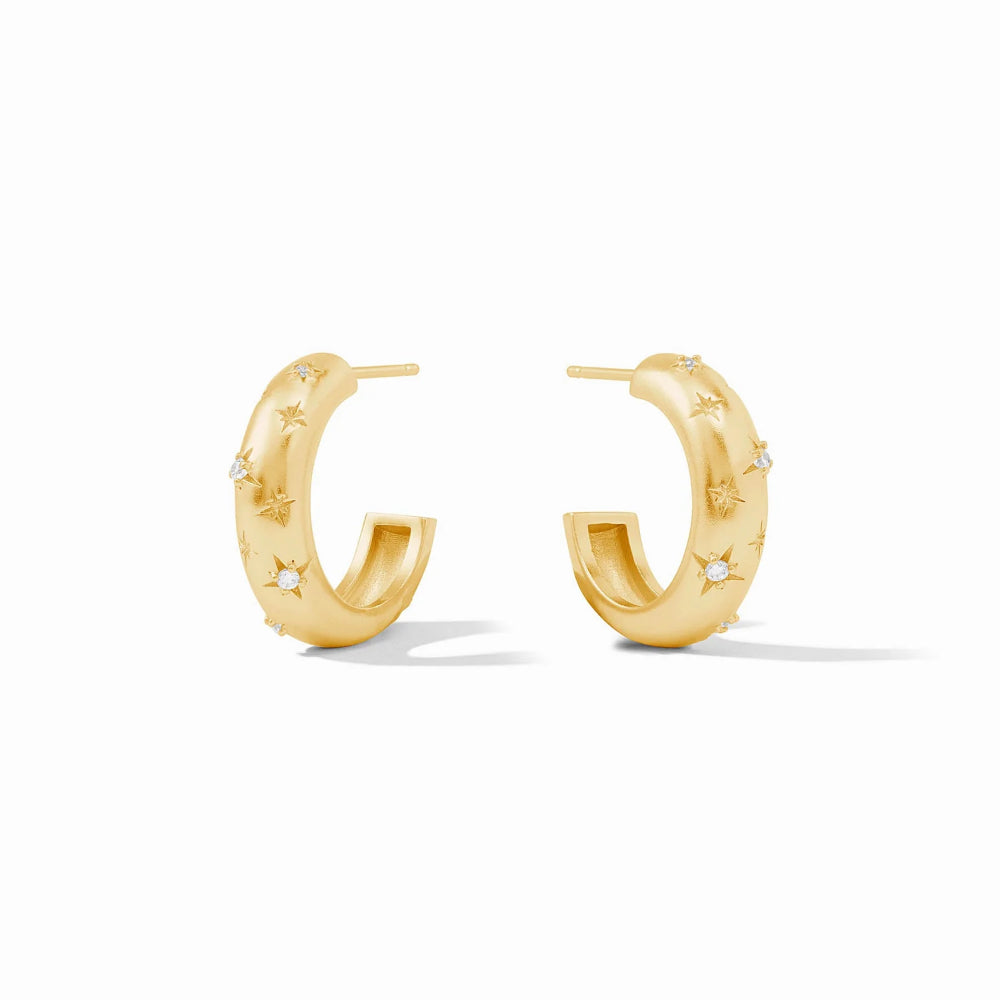 Julie Vos Luna Stone Hoop - Cubic Zirconia – Smyth Jewelers