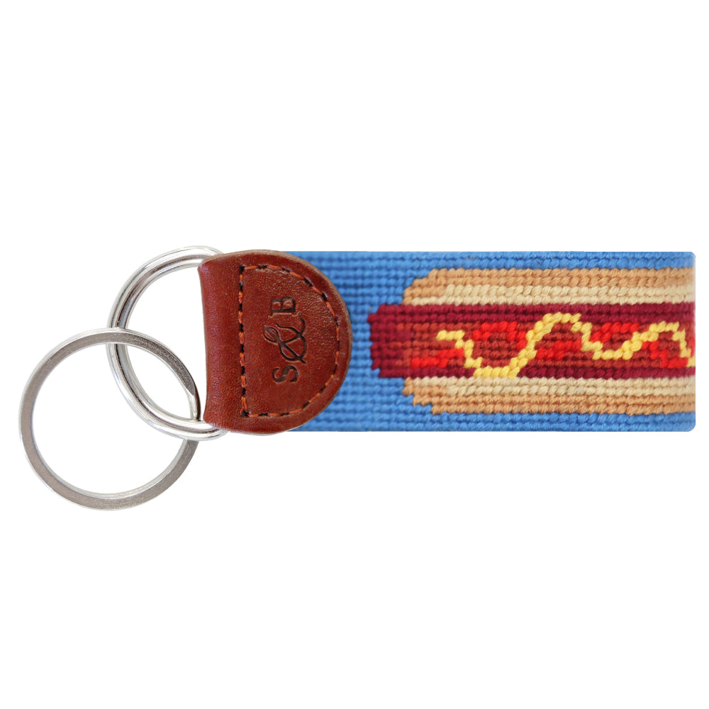 Smathers & Branson Jumbo Hot Dog Key Fob - Cornflower
