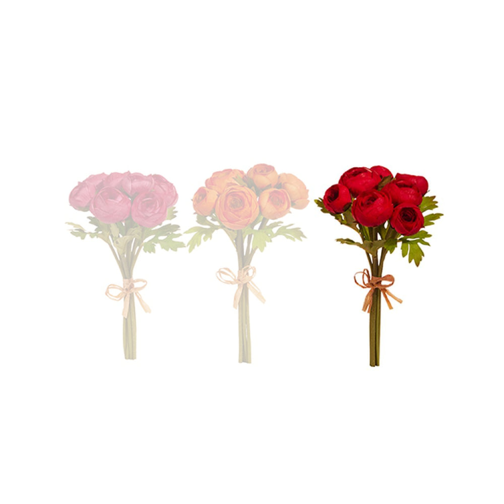 Raz Imports 11" Soft Touch Ranunculus Bundle